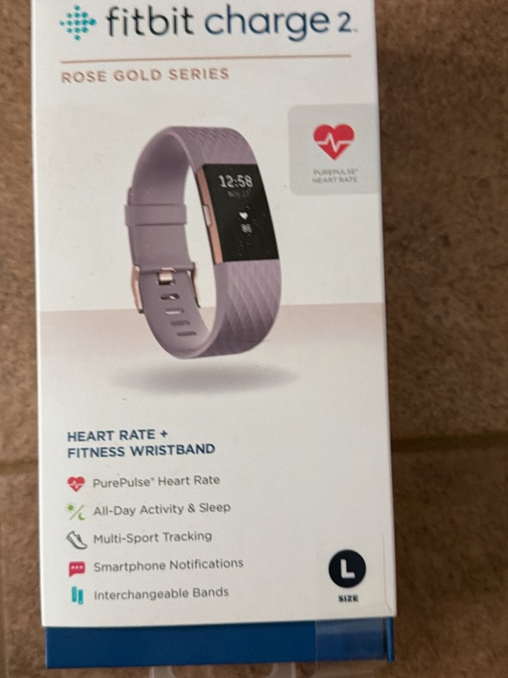 fitbit Charge 2 Lavender Rose Gold Fitness Wristband
